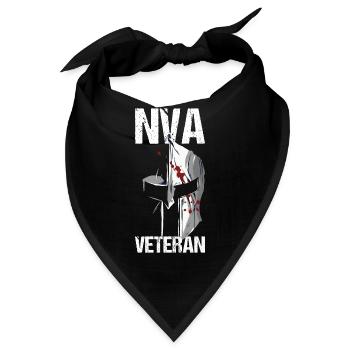 NVA Papa Veteran Helm Geschenk - Bandana - Schwarz - Vorne