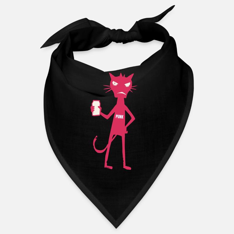Little Monsters : Attitude néon de Punk Cat Bandana