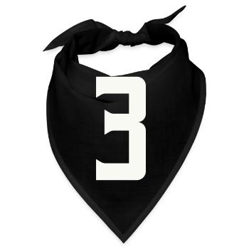3 - Bandana - Schwarz - Vorne