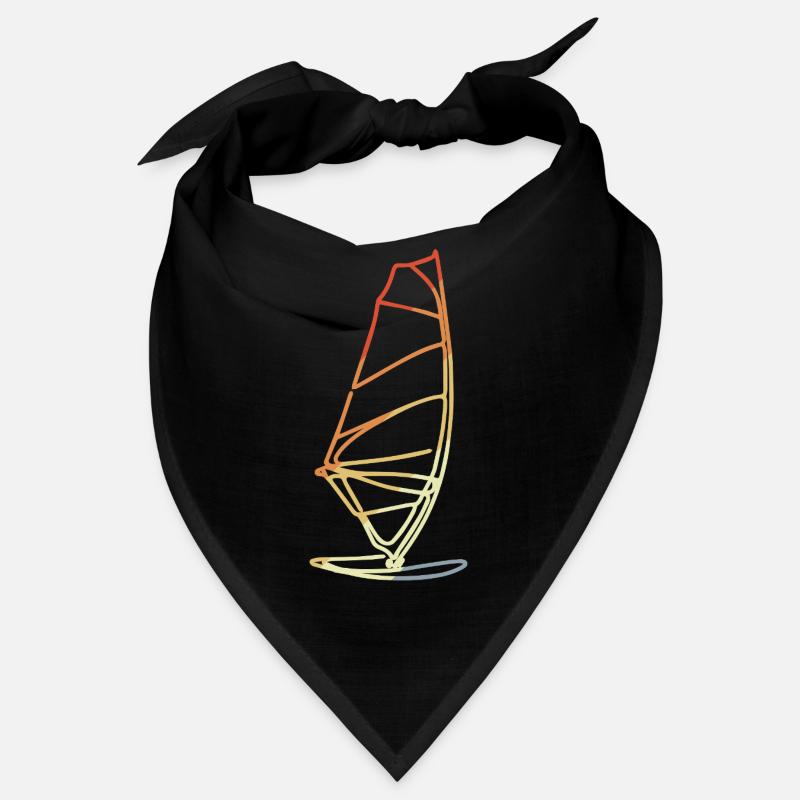 Windsurfing in retro style Bandana