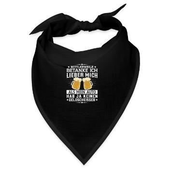 Mittlerweile betanke ich lieber mich - Bandana - Schwarz - Vorne
