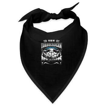 Von Turboladern schrumpft der Bizeps - Bandana - Schwarz - Vorne