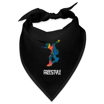 Skateboard Freestyle - Bandana - Schwarz - Vorne