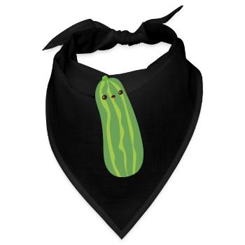 Gurke - Bandana - Schwarz - Vorne