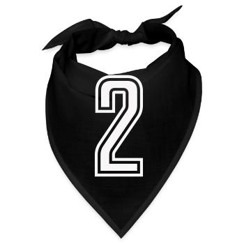2 - Bandana - Schwarz - Vorne