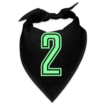 2 - Bandana - Schwarz - Vorne
