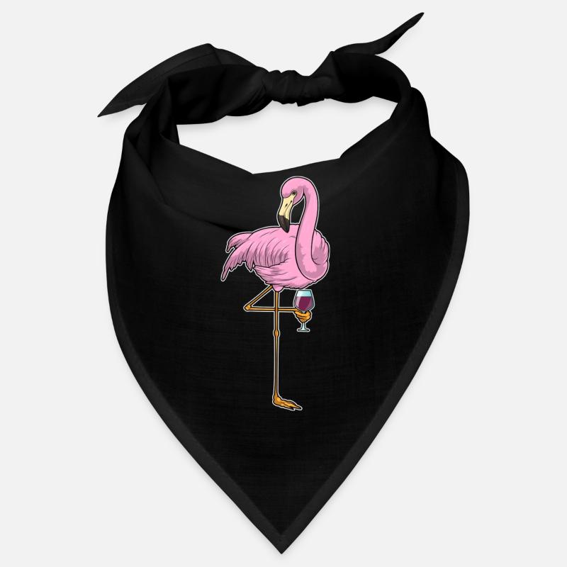 Flamingo Rotwein Bandana