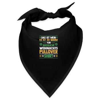 Weihnachtsmann Weihnachten Hässliche Weihnachten - Bandana - Schwarz - Vorne