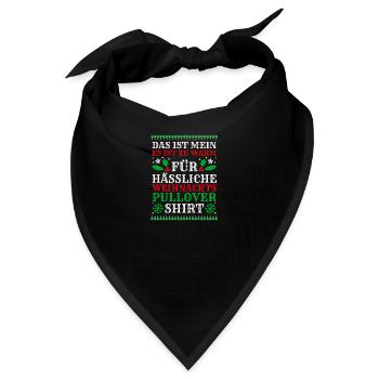 Weihnachtsmann Weihnachten Hässliche Weihnachten - Bandana - Schwarz - Vorne
