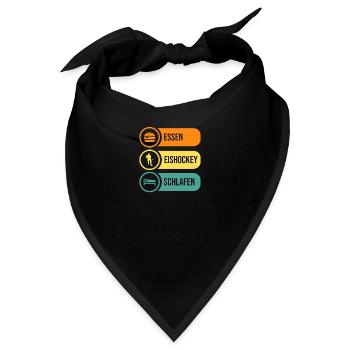 Eishockeyspieler Eishockey - Bandana - Schwarz - Vorne