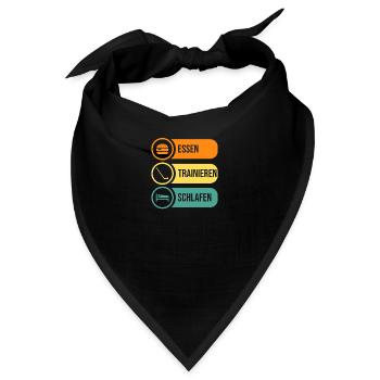 Eishockeyspieler Eishockey - Bandana - Schwarz - Vorne