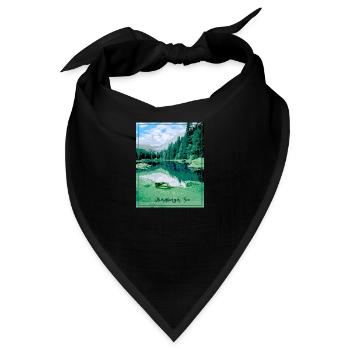 Obernberger See,landschaft,see,Tirol - Bandana - Schwarz - Vorne