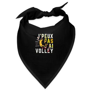 Ich kann nicht Volley - Bandana - Schwarz - Vorne