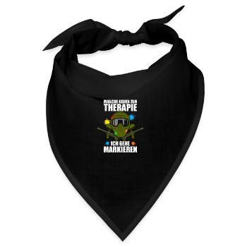Markieren Gotcha Paintballspieler Paintball - Bandana - Schwarz - Vorne