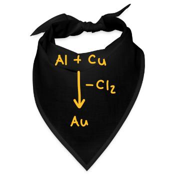 alchemie gold herstellen - Bandana - Schwarz - Vorne