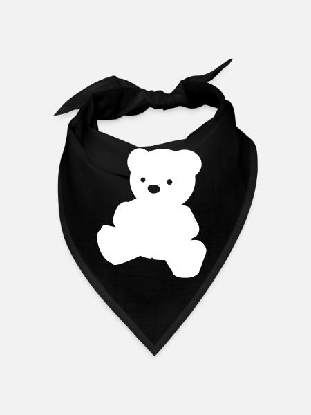A simple teddy bear - Bandana - black