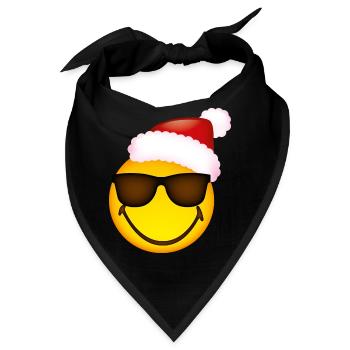 Smiley Glossy Sunglasses Christmas - Bandana - Schwarz - Vorne