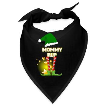 Elf Elf Elf, Lustige Weihnachten lustige Weihnachten - Bandana - Schwarz - Vorne
