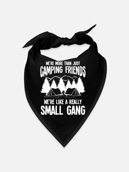 Camping Amis Tentes Camper Camping Camper - Bandana - noir - Devant