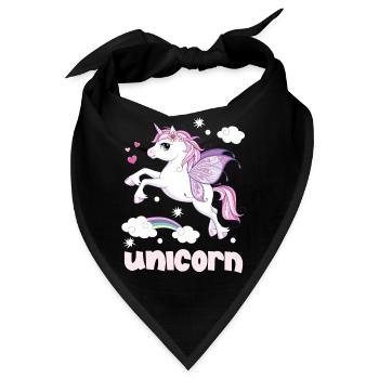Zitate aus Einhörnern Einhorn Einhorn Einhorn - Bandana - Schwarz - Vorne