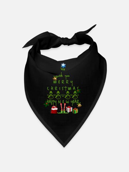 Weihnachten Weihnachten Weihnachten Weihnachten - Bandana - Schwarz