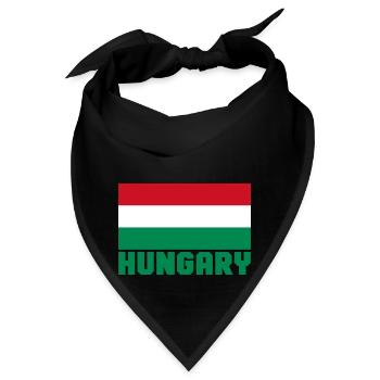 Ungarn - Bandana - Schwarz - Vorne