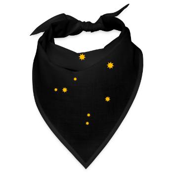 Waage Libra Sternzeichen Sternbild Zodiac Himmel - Bandana - Schwarz - Vorne
