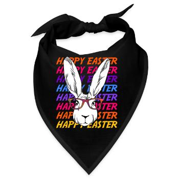 Ostern - Bandana - Schwarz - Vorne