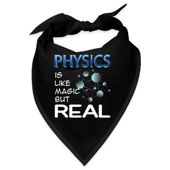Physic is like magic but real - Bandana - Schwarz - Vorne