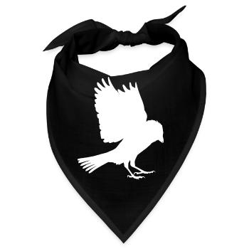 weißer Spatz - Bandana - Schwarz - Vorne