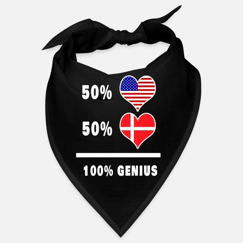 Conception ingénieuse du drapeau des États-Unis et du Danemark Bandana