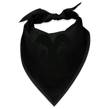 Crazy Smily - Bandana - Schwarz - Vorne