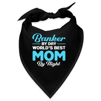 Bänker Bank Geld Banker - Bandana - Schwarz - Vorne