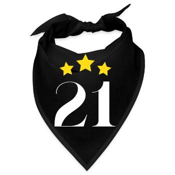 21. Jahrestag mit Hauptdarsteller - Bandana - Schwarz - Vorne