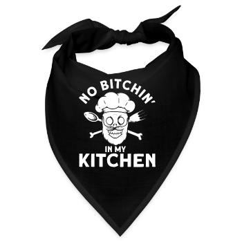Küchenchef Spruch Geschenk Lustig Koch - Bandana - Schwarz - Vorne