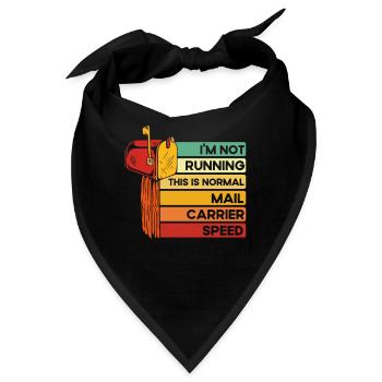 Postbote Briefträger Paketzusteller Job Postbote - Bandana - Schwarz - Vorne