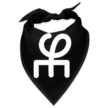 Liebe Grüße - Wanyiyi-Weiß - Bandana - Schwarz - Vorne