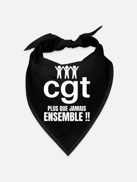 syndicat, manifestation, lutte des classes - Bandana - noir