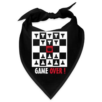 game over - Bandana - Schwarz - Vorne