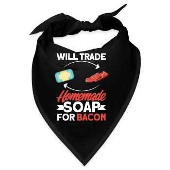 Soap Making Gift Homemade Soap Maker - Bandana - Schwarz - Vorne