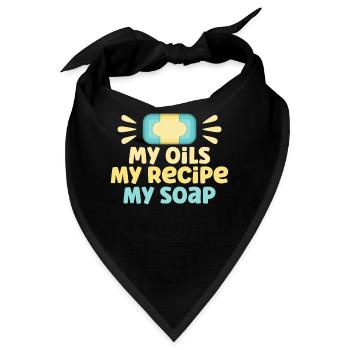 Soap Making Gift Homemade Soap Maker - Bandana - Schwarz - Vorne