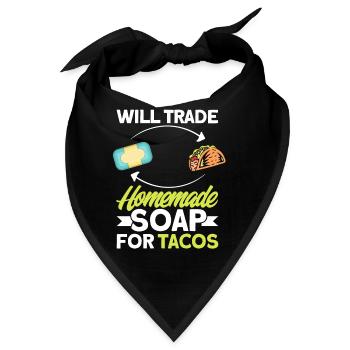 Soap Making Gift Homemade Soap Maker - Bandana - Schwarz - Vorne