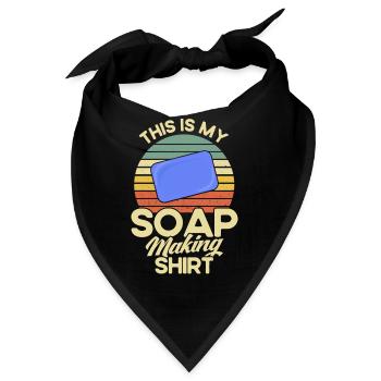 Soap Making Gift Homemade Soap Maker - Bandana - Schwarz - Vorne
