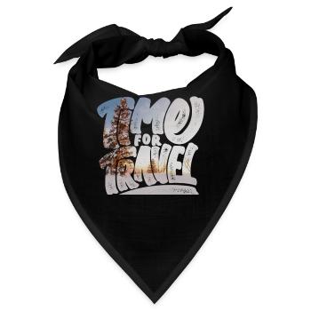 Time for travel - Bandana - Schwarz - Vorne