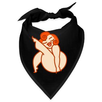 big sexy girl - Bandana - Schwarz - Vorne