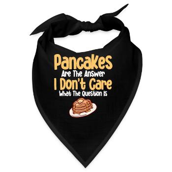 Pfannkuchen Food Lover Best Pancake Maker - Bandana - Schwarz - Vorne