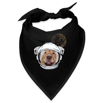 Chinese Shar Pei - Bandana - Schwarz - Vorne