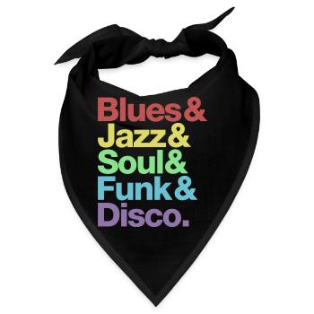 Blues Jazz Soul Funk Disco - Bandana - Schwarz - Vorne