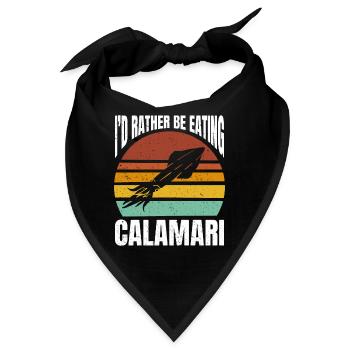 Meeresfrüchte Liebhaber Geschenk Meeresfrucht - Bandana - Schwarz - Vorne