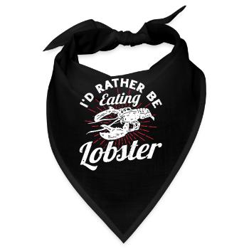 Meeresfrüchte Liebhaber Geschenk Meeresfrüchte - Bandana - Schwarz - Vorne